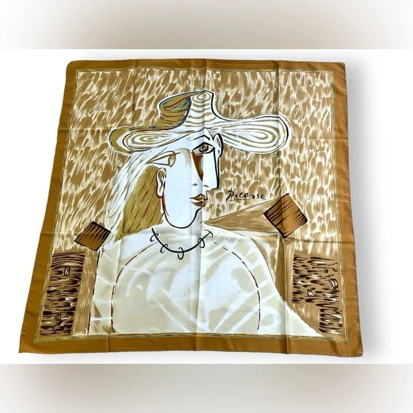 Vintage Picasso 33” x 33” Scarf